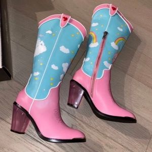 Dolls Kill Care Bears Boots 8 Cowboy New sz 8M